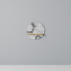 HEXAGONAL FIGURES Rundes Kunstregal in Eiche-Optik