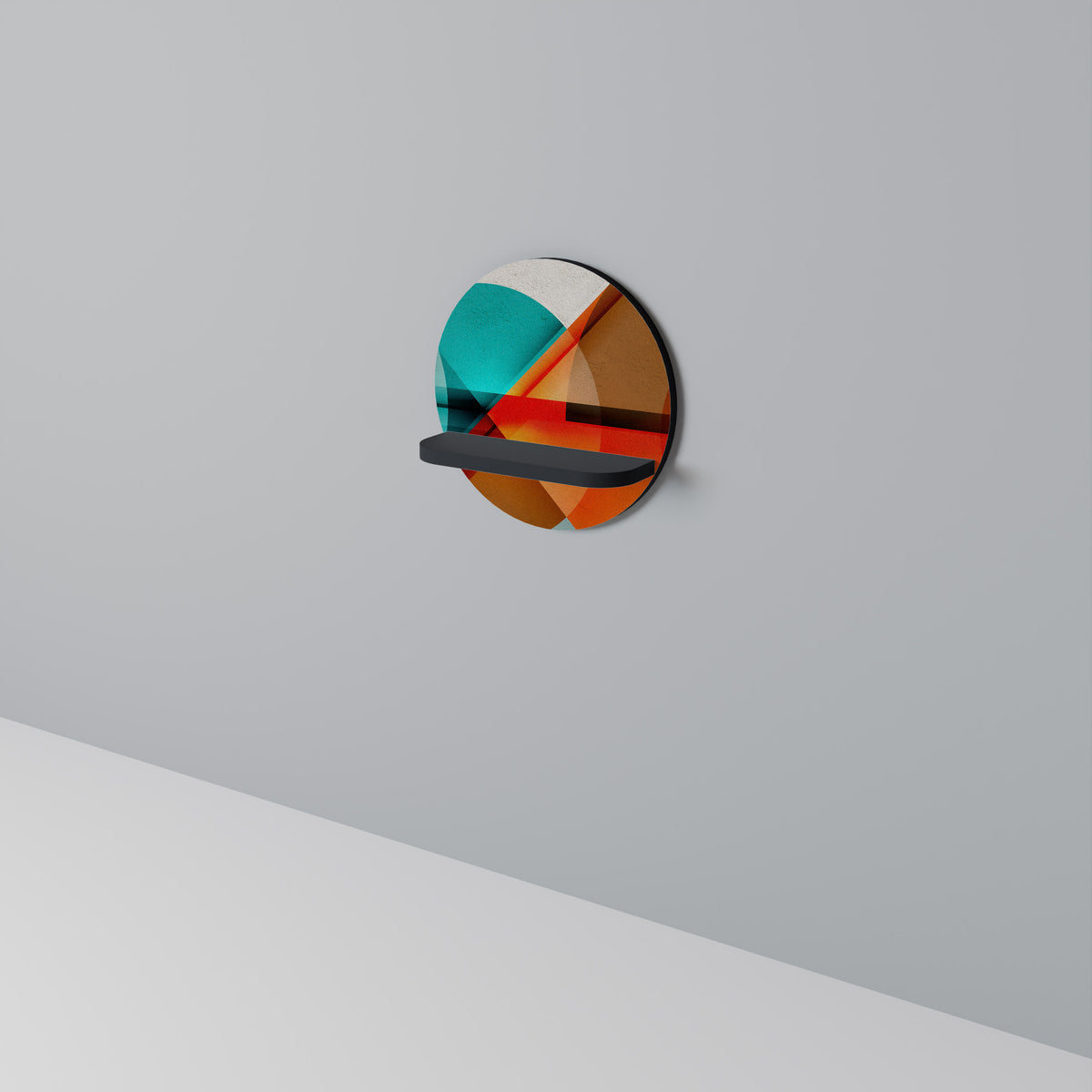 CIRCULAR RHAPSODY Dekoratives Wandregal
