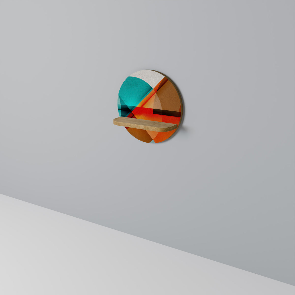 CIRCULAR RHAPSODY Dekoratives Wandregal