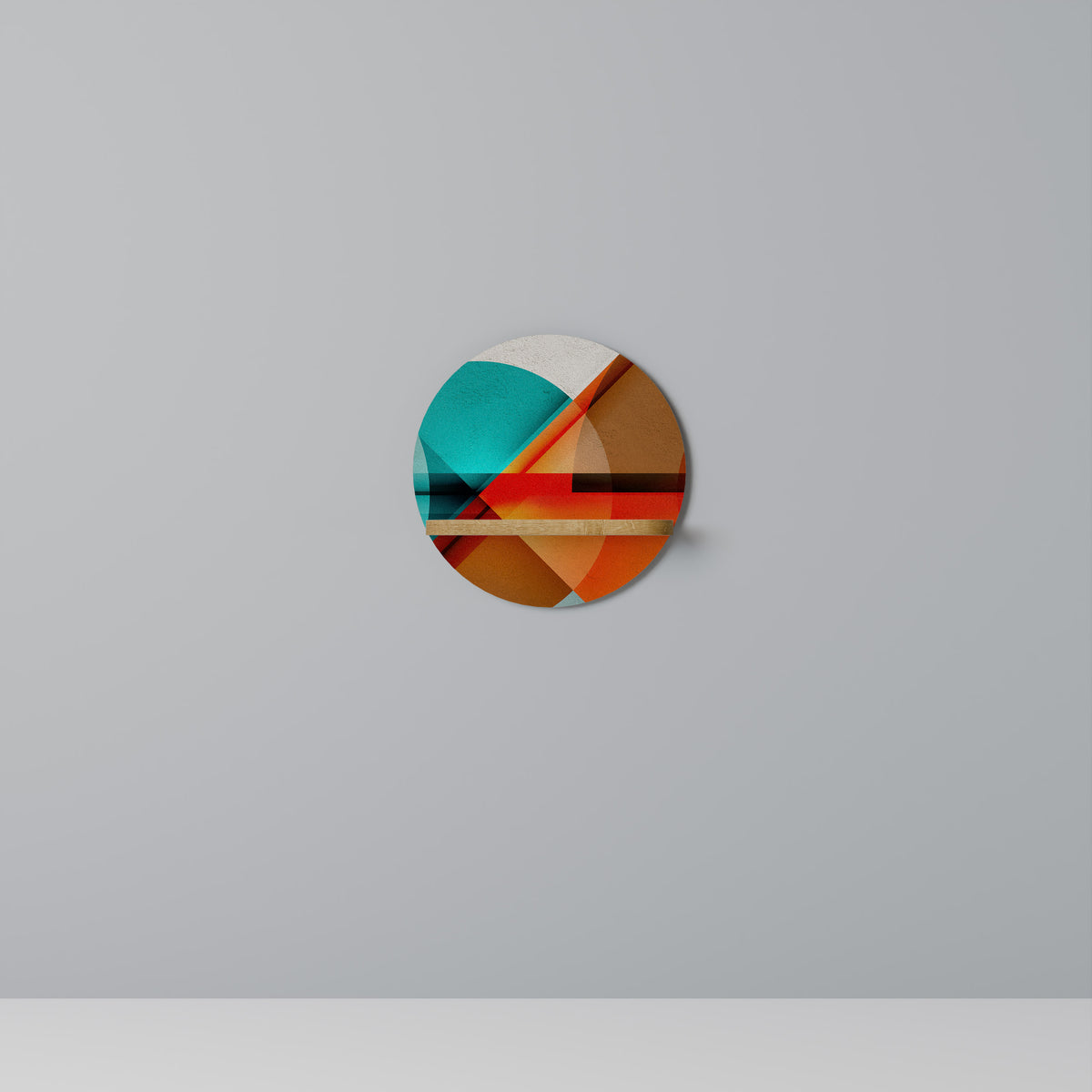 CIRCULAR RHAPSODY Dekoratives Wandregal