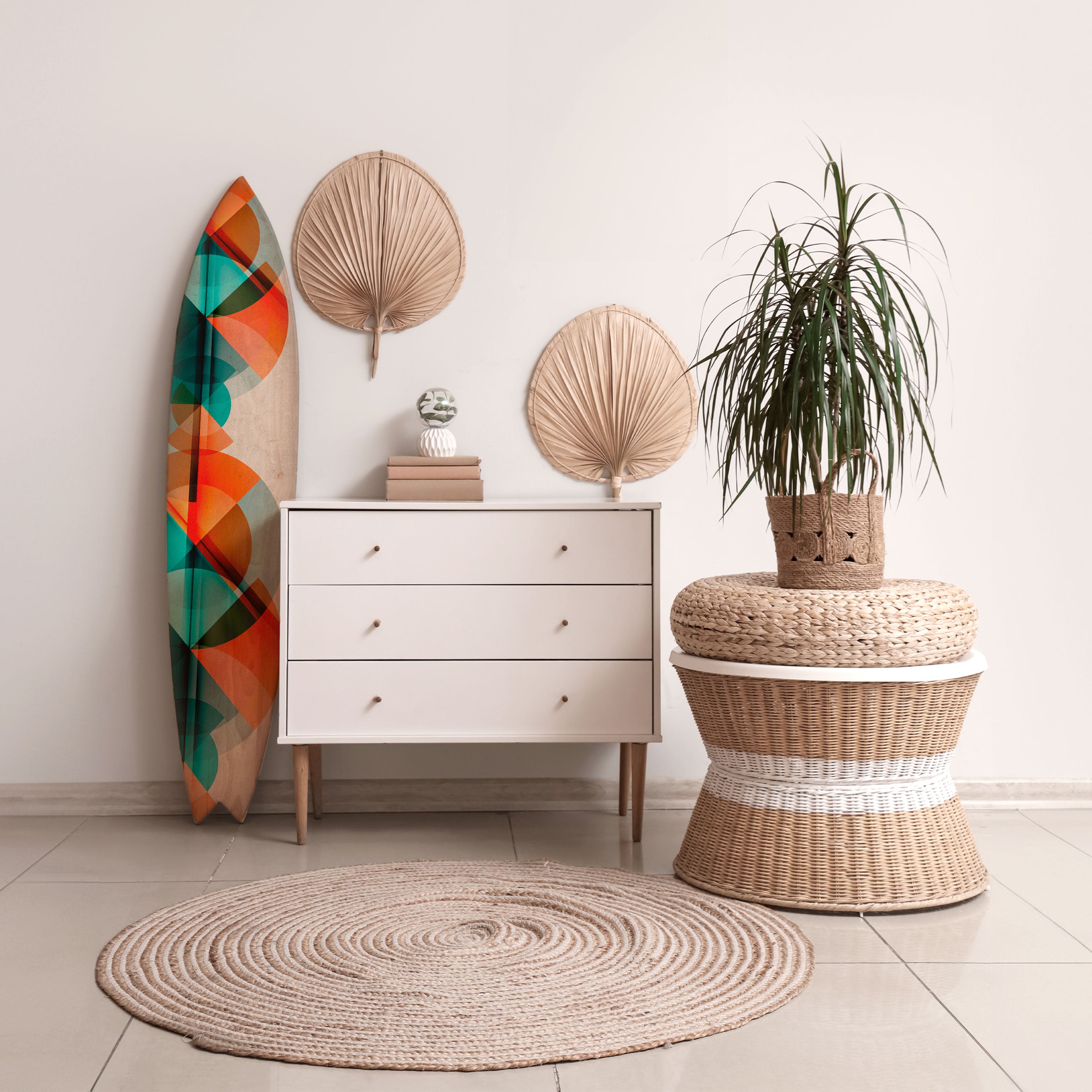 CIRCULAR RHAPSODY Deko-Surfboard