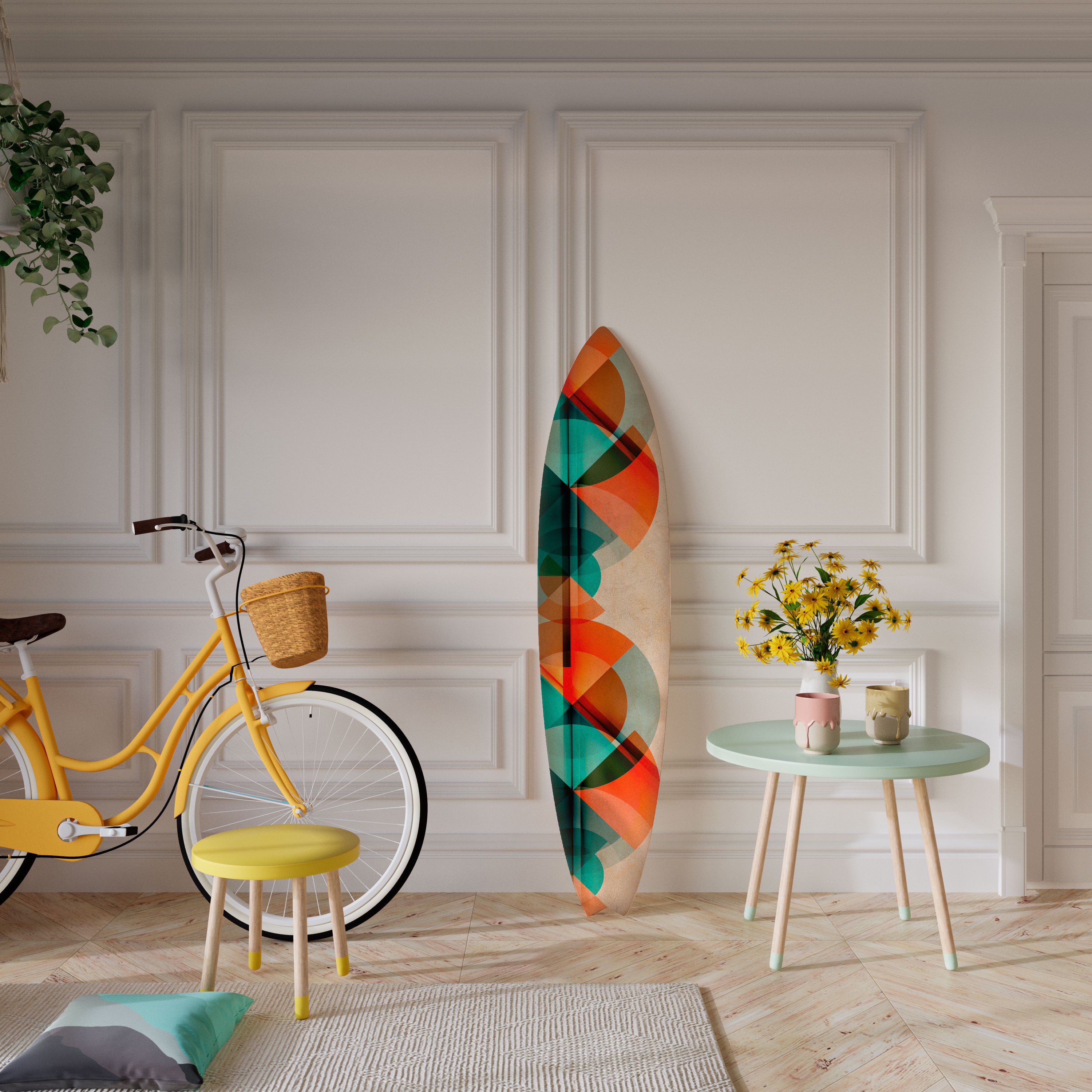 CIRCULAR RHAPSODY Deko-Surfboard