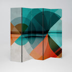 CIRCULAR RHAPSODY Dekorativer Paravent - 5-teilig