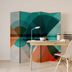 CIRCULAR RHAPSODY Dekorativer Paravent - 5-teilig
