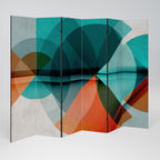 CIRCULAR RHAPSODY Dekorativer Paravent - 6-teilig