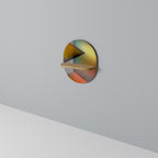 PIERCING SHARPNESS Ovales Kunstregal in Eiche-Optik