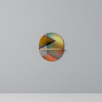 PIERCING SHARPNESS Ovales Kunstregal in Eiche-Optik