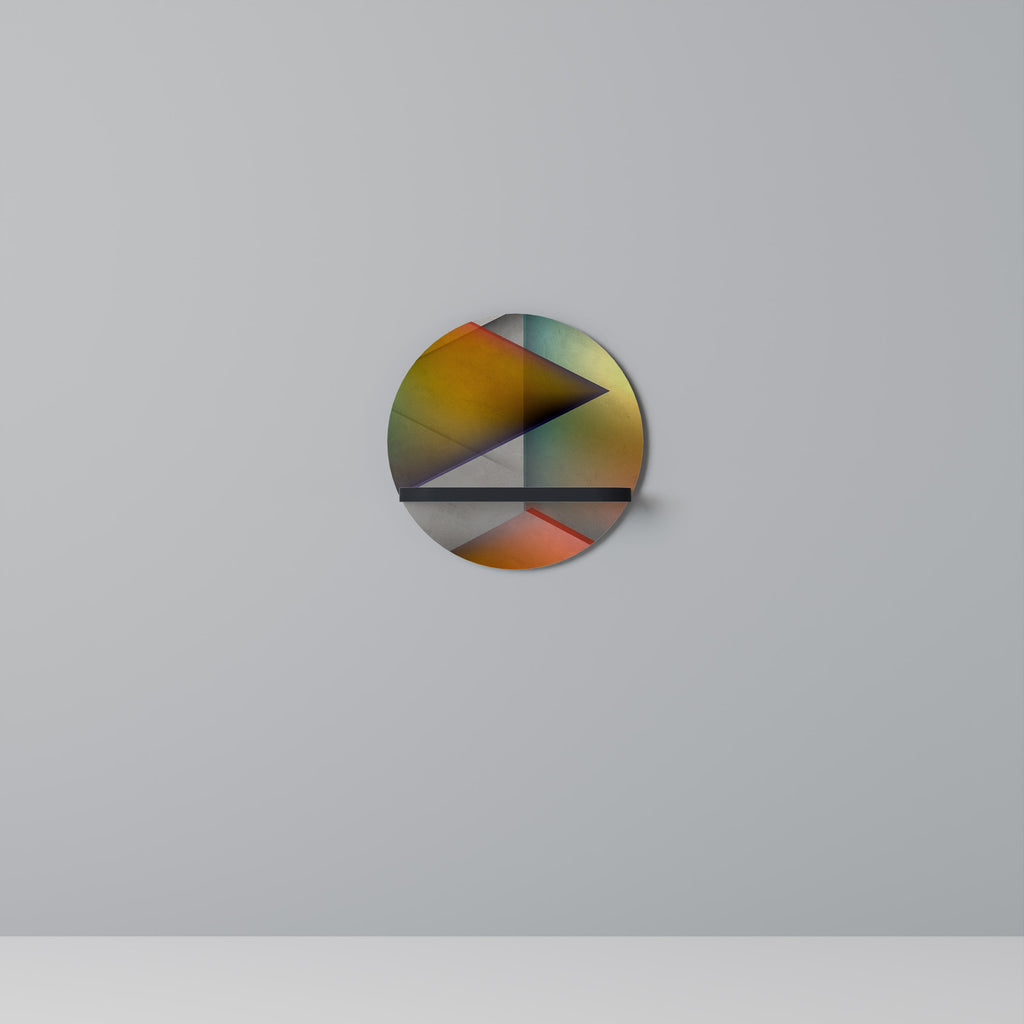 PIERCING SHARPNESS Rundes Kunstregal in Schwarz