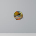 PIERCING SHARPNESS Rundes Kunstregal in Eiche-Optik