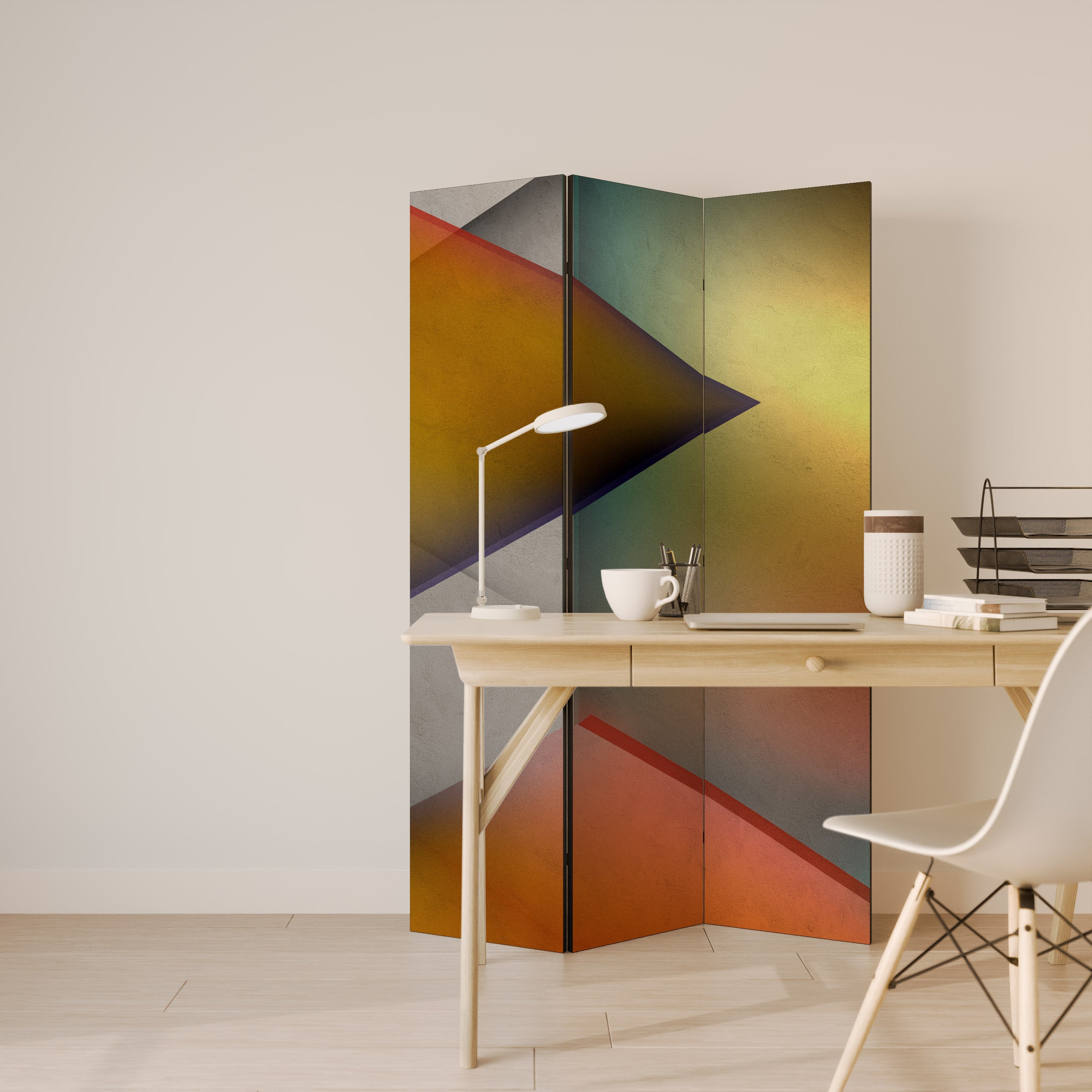 PIERCING SHARPNESS 3-Panel Room Divider