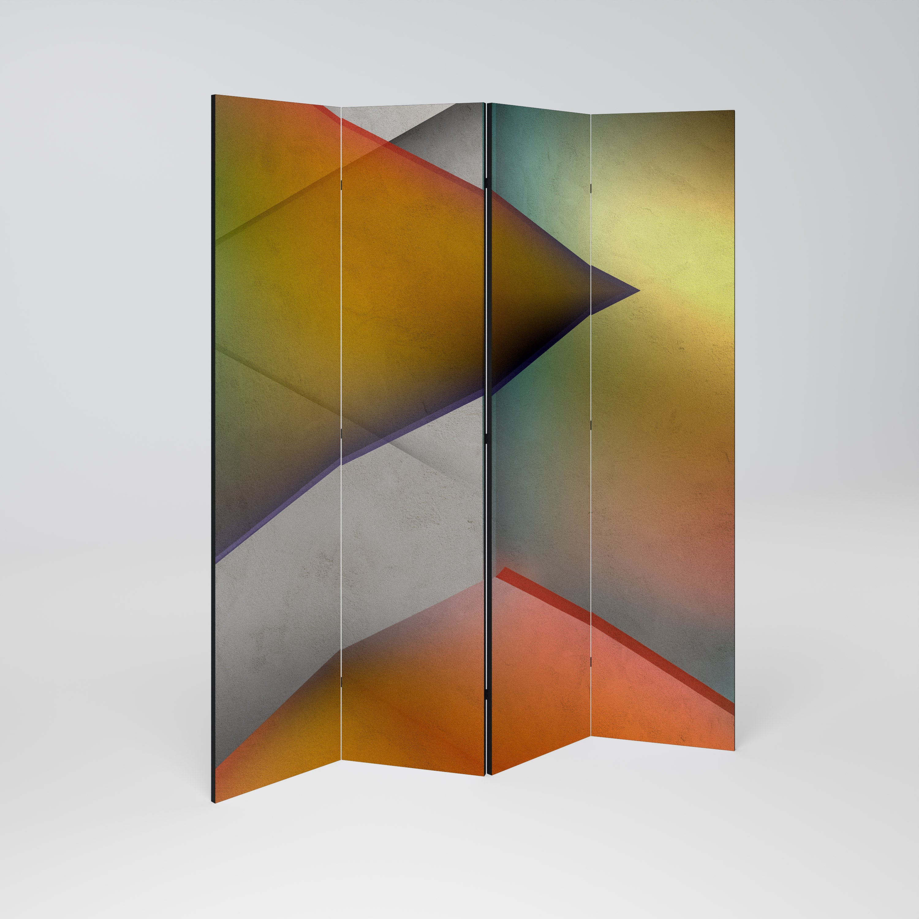 PIERCING SHARPNESS 4-Panel Room Divider