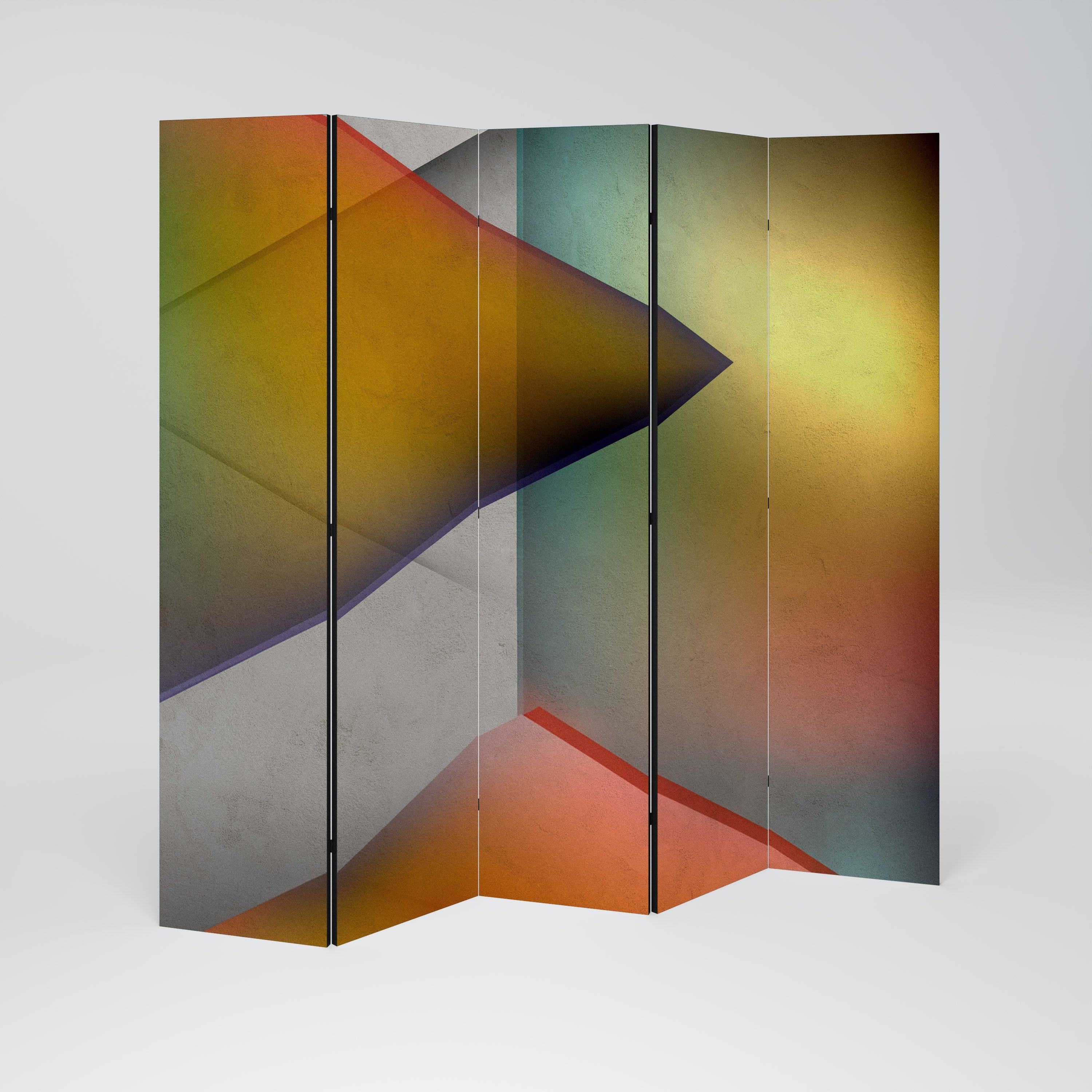 PIERCING SHARPNESS Decorative 5-Panel Room Divider