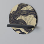 UNIFIED FRAGMENTS Rundes Kunstregal in Schwarz