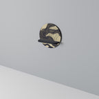 UNIFIED FRAGMENTS Rundes Kunstregal in Schwarz