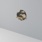 UNIFIED FRAGMENTS Round Art Shelf In Oak Effect