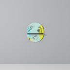 BODY LANGUAGE Ovales Kunstregal in Schwarz