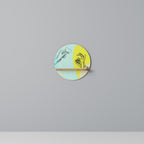 BODY LANGUAGE Rundes Kunstregal in Eiche-Optik