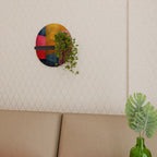 COLORFUL SOUNDS Ovales Kunstregal in Schwarz