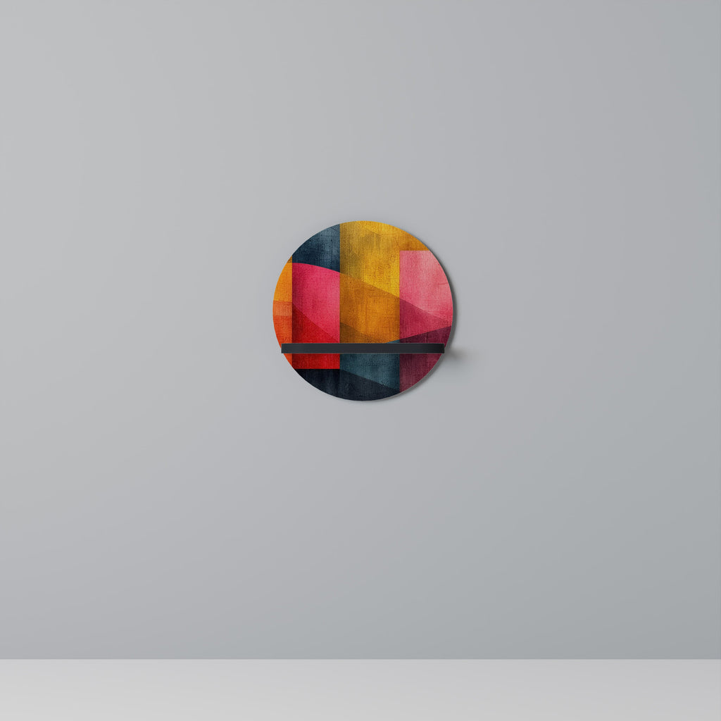 COLORFUL SOUNDS Rundes Kunstregal in Schwarz