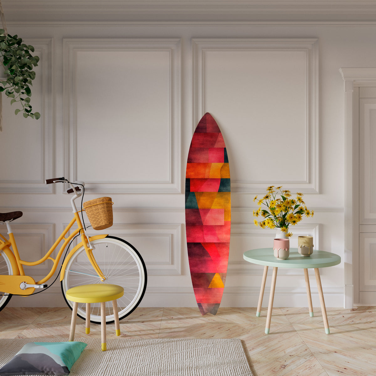 COLORFUL SOUNDS Deko-Surfboard