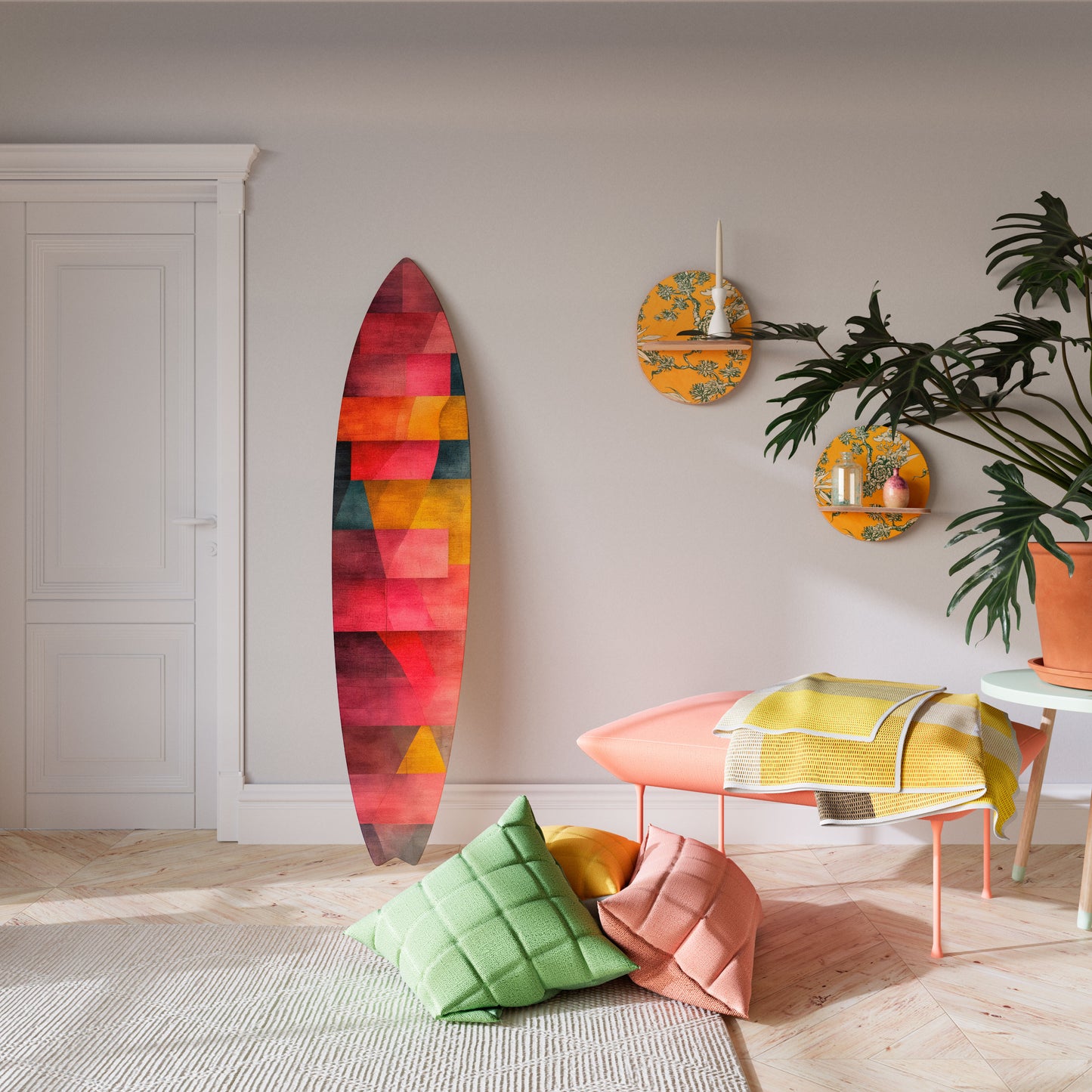 COLORFUL SOUNDS Deko-Surfboard
