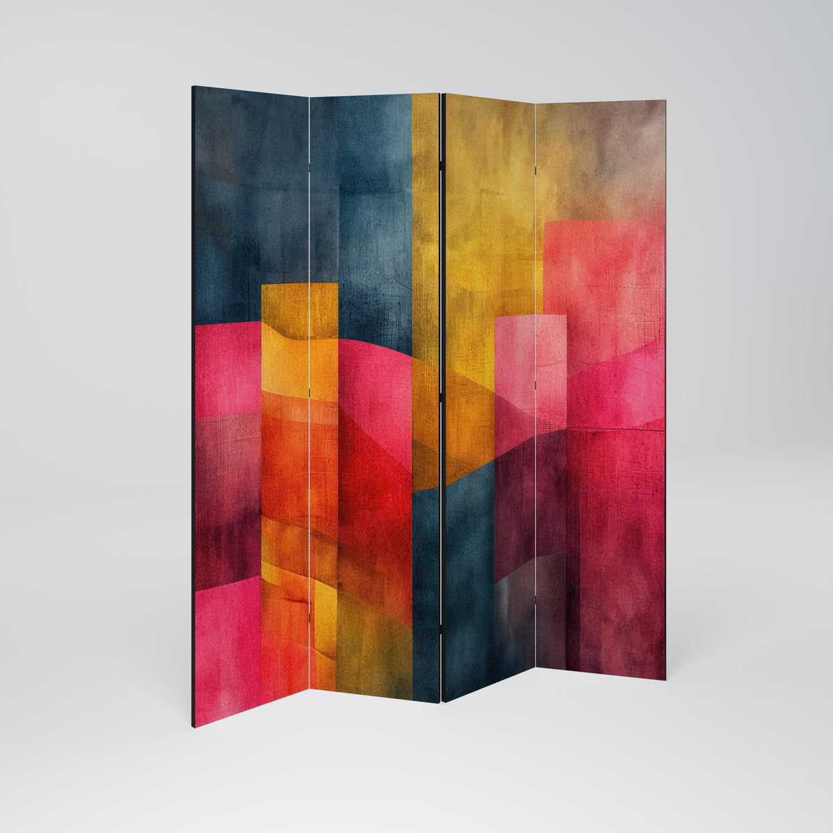 COLORFUL SOUNDS 4-teiliger Paravent