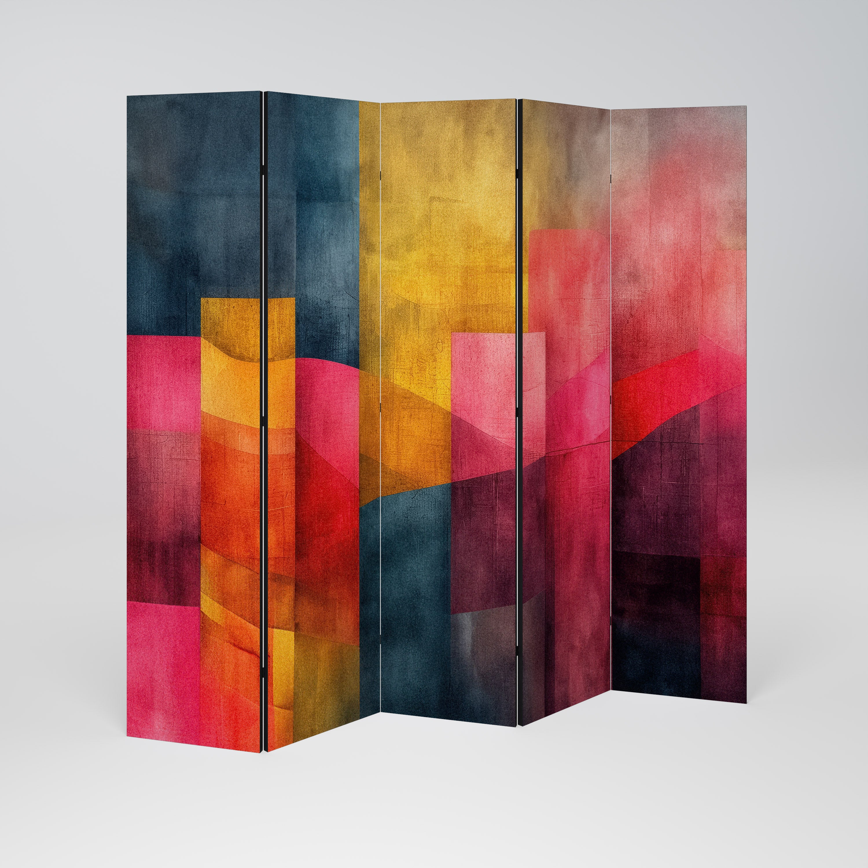 COLORFUL SOUNDS 5-teiliger Paravent