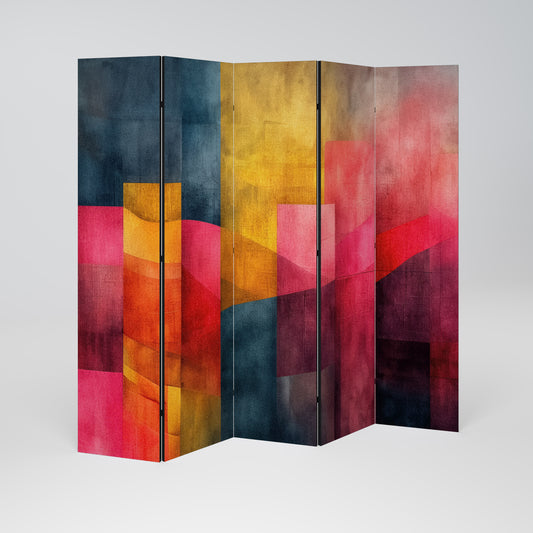 COLORFUL SOUNDS 5-teiliger Paravent