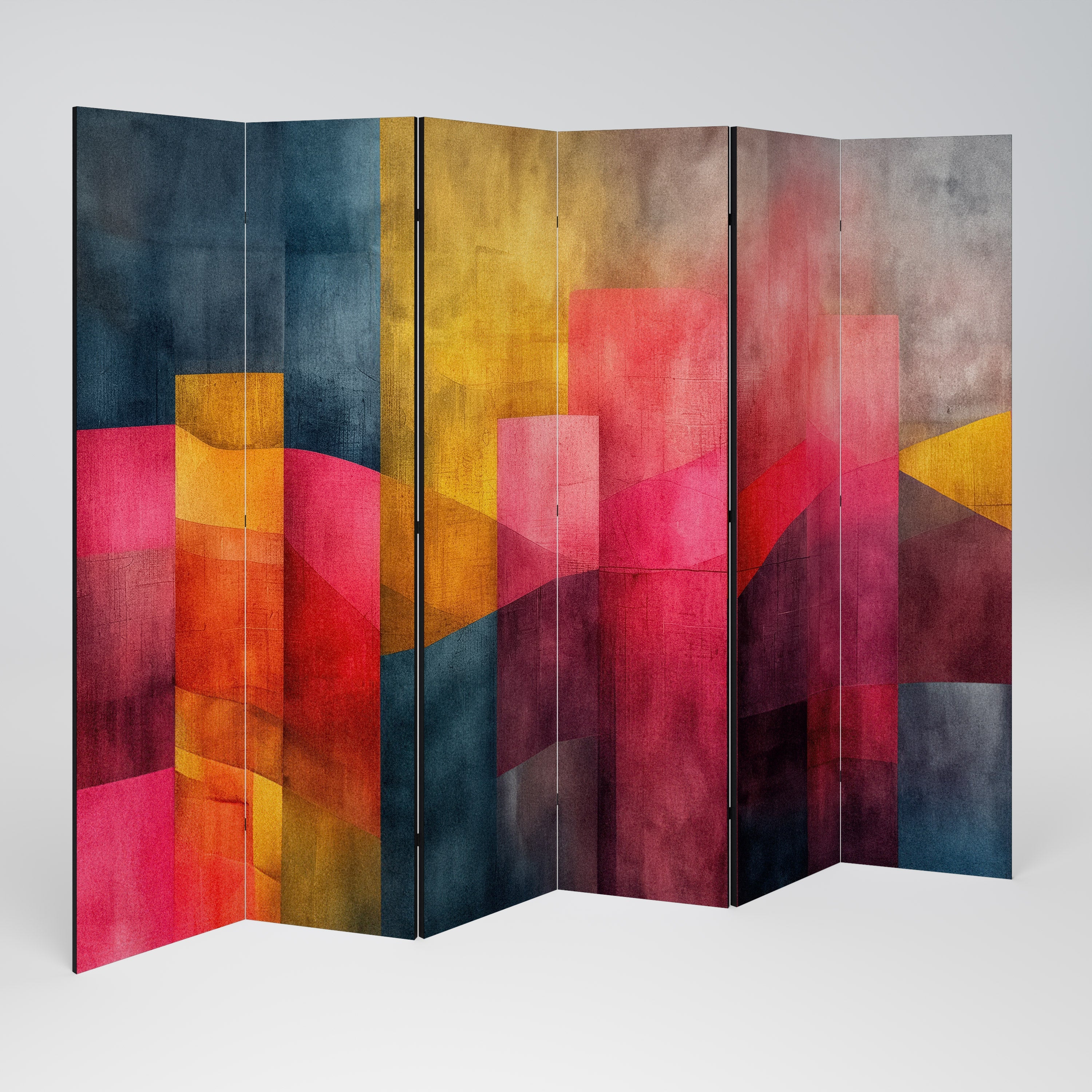 COLORFUL SOUNDS Decorative 6-Panel Room Divider