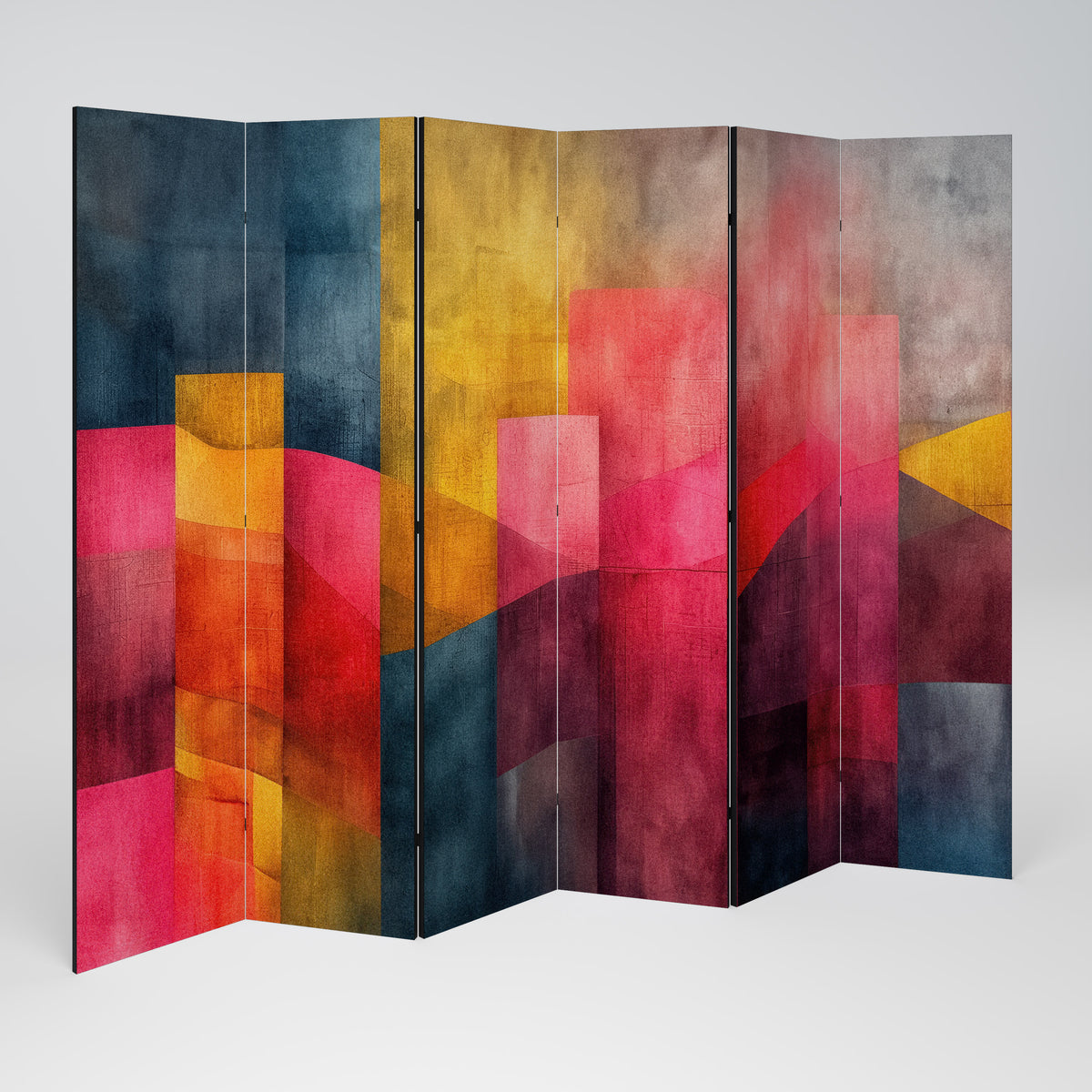 COLORFUL SOUNDS 6-teiliger Paravent