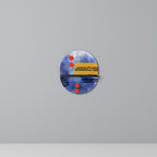 NIGHTFALL VIBRANCE Ovales Kunstregal in Schwarz