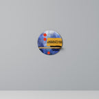 NIGHTFALL VIBRANCE Rundes Kunstregal in Eiche-Optik