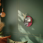 BE TOGETHER Ovales Kunstregal in Schwarz