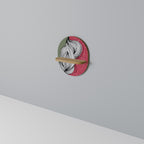 BE TOGETHER Oval Art Shelf In Oak Effect