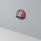 BE TOGETHER Rundes Kunstregal in Schwarz