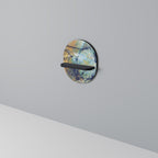 ABSTRACT THOUGHTS Ovales Kunstregal in Schwarz