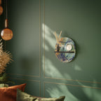 ABSTRACT THOUGHTS Ovales Kunstregal in Schwarz