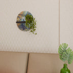 ABSTRACT THOUGHTS Ovales Kunstregal in Schwarz