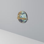 ABSTRACT THOUGHTS Ovales Kunstregal in Eiche-Optik