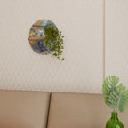 ABSTRACT THOUGHTS Ovales Kunstregal in Eiche-Optik