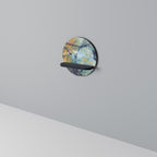 ABSTRACT THOUGHTS Rundes Kunstregal in Schwarz