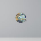 ABSTRACT THOUGHTS Rundes Kunstregal in Eiche-Optik