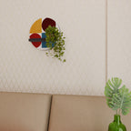 GEOMETRIC PUZZLE Rundes Kunstregal in Schwarz