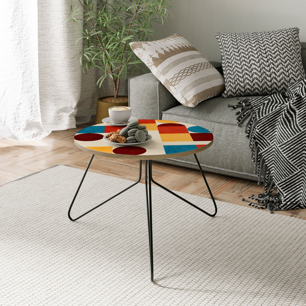 GEOMETRIC PUZZLE Couchtisch