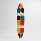 GEOMETRIC PUZZLE Deko-Surfboard