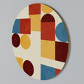 GEOMETRIC PUZZLE Rundes Wandbild