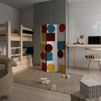 GEOMETRIC PUZZLE Dekorativer Paravent - 3-teilig