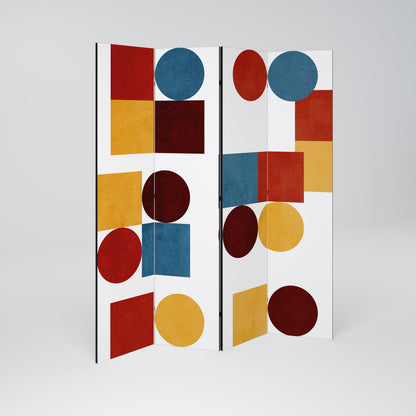 GEOMETRIC PUZZLE 4-teiliger Paravent