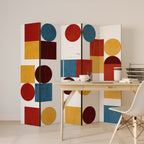 GEOMETRIC PUZZLE 5-teiliger Paravent