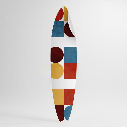 GEOMETRIC PUZZLE Surfboard-Wandsticker